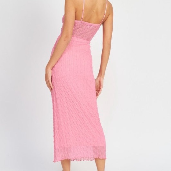 Emory Park Kennedy Midi pink dress - Picture 2 of 7